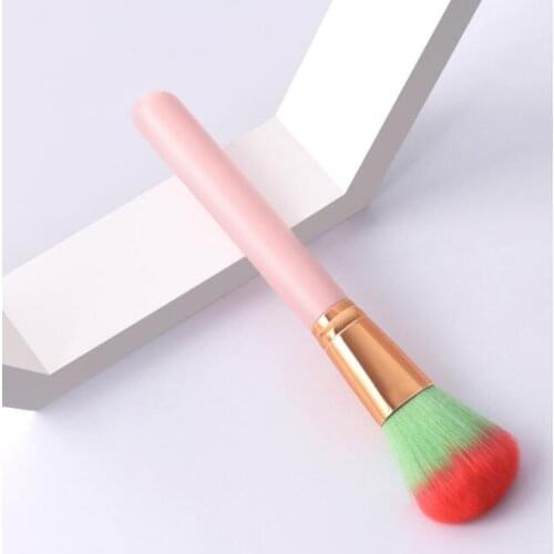 Single makeup brushes beauty tool brush pink head with black wooden handle loose powder brush 5style can choose
