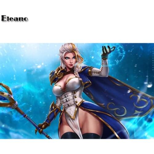 Print game Magician Jaina sexy girl art canvas poster customized 16x24 24x36 inch living room bedroom home wall picture