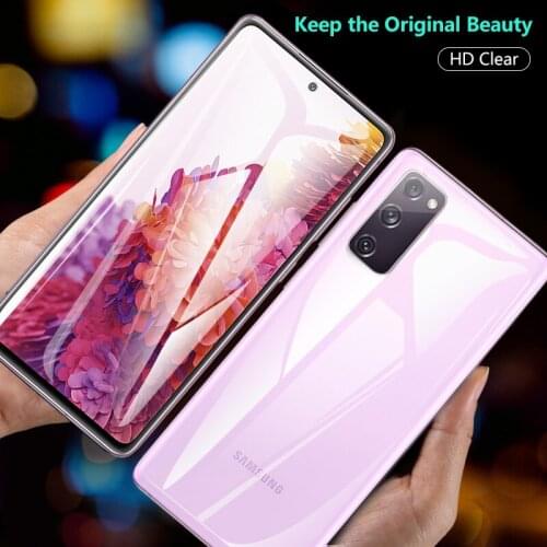 Front and back Film For Samsung Galaxy S20 FE 5G Screen Protector S20 Lite Full Cover Nano Hydrogel Film Not Tempered Glass