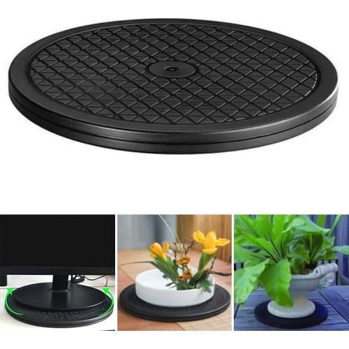 360 Degree Rotating Turntable Display Plastic Jewelry Holder Pottery Platform Stand Plate Wheel Revolving Home Kitchen Display