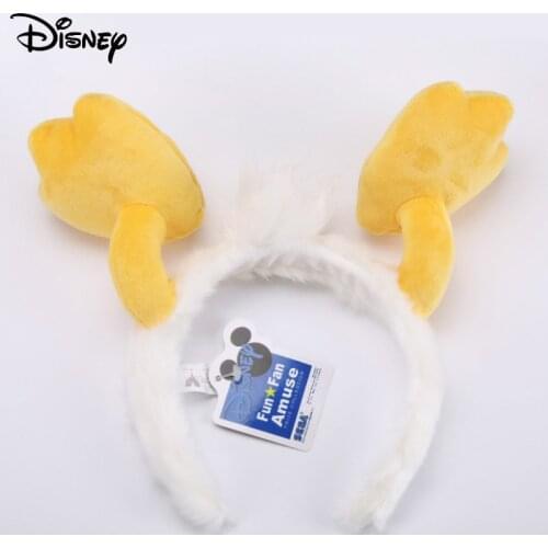 Disney Mickey Mouse Donald Duck Cartoon Stereo Plush Headwear Pretend Toy Disneyland Hair Band Party Decoration Birthday Gifts