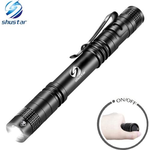 Pen Light Mini Portable LED Flashlight 1000 lumens 1 Switch Mode led flashlight For the dentist and for Camping Hiking Out