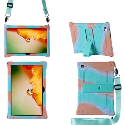 10.1 Inch Colorful Soft Silicone Stand Case Cover For Teclast P20HD\P20 HD M40 Tablet PC Shockproof Back Cover Protective Shell