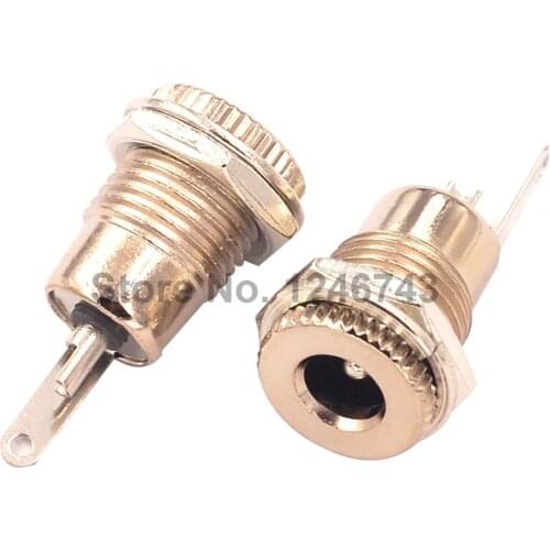 5PCS DC099 5.5 mm x 2.1mm DC Power Jack Socket Female Panel Mount Connector