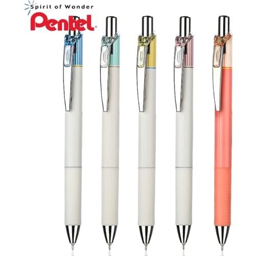 5pcs Japan PENTEL Striped Quick-drying Gel Pen 0.5mm Limited Edition ENERGEL Clena BLN75L School Supplies Stationery