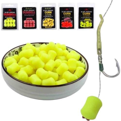 Sougayilang 1 Card Carp Fishing Boilies Pop Corn Yellow Floating Corn Fake Bait Lure Pop Up Boilies Rig Carp Bait Fishing Tackle