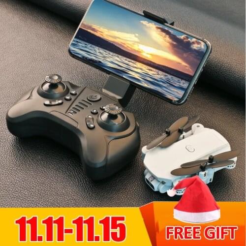 Mini RC drone 4K HD Camera WiFi Fpv LS-MIN RC Foldable Pocket Quadcopter Profesional Helicopter Dron Black Toys for boy