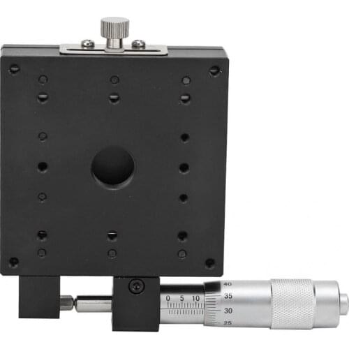 SEMX80-AS X Linear Guide Sliding Track 80 * 80mm High Precision Micrometer Manual Slide Table Linear Stages Cross Roller Guide
