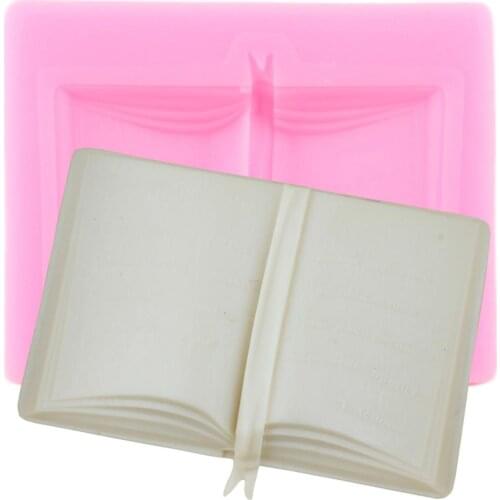 Book Silicone Mold Sugarcraft Fondant Molds DIY Graduation Cake Decorating Tools Candy Polymer Clay Chocolate Gumpaste Moulds