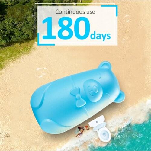 Blue Bubble Toilet Creativity Bear Blue Automatic Flush Cleaner Toilet Deodorant Cleaner Household Concentrate Cleaner Supplies