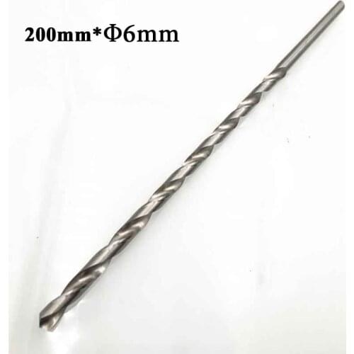 2-6mm Length 160-300mm Extra Long HSS Metal Drilling Straight Shank Drill Bits