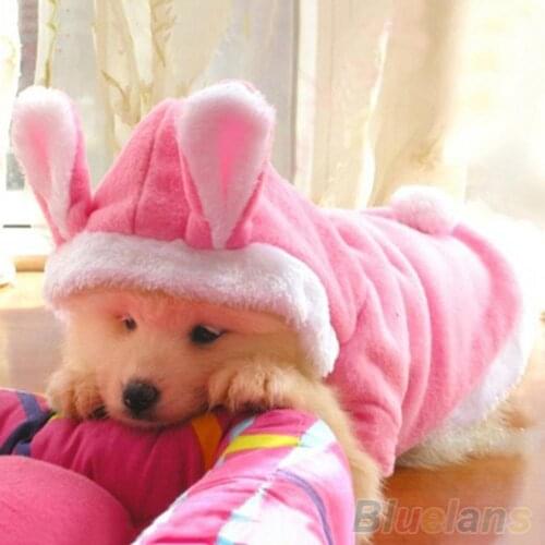 Rabbit Design Pet Clothes Winter Rabbit pet coat Pet Dog Cats Cute Hoodie Bunny Clothes Winter Warm Puppy Costumes Apparel hot