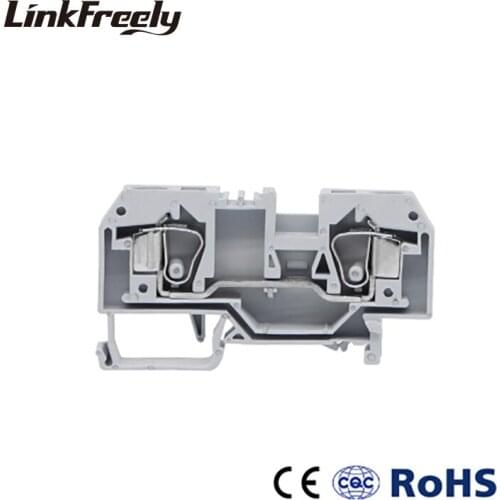 10pcs 284-901 Terminator Press Electrical Wire Terminal Block Connectors Plug-in Spring Quick Wire Connection Terminals Din Rail