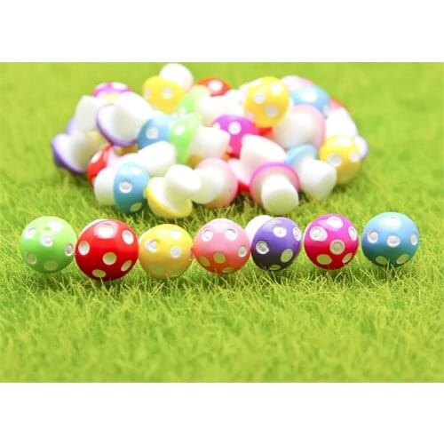 10Pcs/Lot Multi-color Mushrooms Cake Decorations Ornaments for Boy/Girl Happy Birthday Baby Shower Party Wedding Decorations