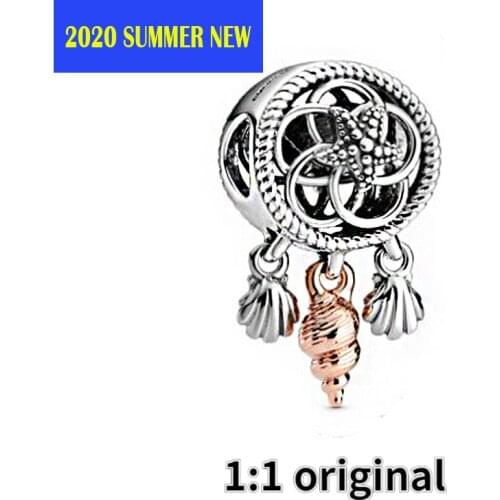 2020 Summer Silver 925 Beads Fit Original Pandora Bracelets Shell Snail Dream Catcher Dangle Charm Women DIY Fashion Jewelry