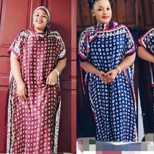 2020 New African Oversize Chiffon African Loose Design Diamond Length 140cm Wide 115cm