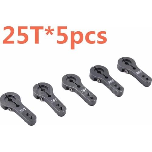 5pcs/lot CNC Aluminum Servo Motor Arm horn 25T AL Alloy For 1/8 1/10 RC Car Torque Metal Pro EMAX Servo