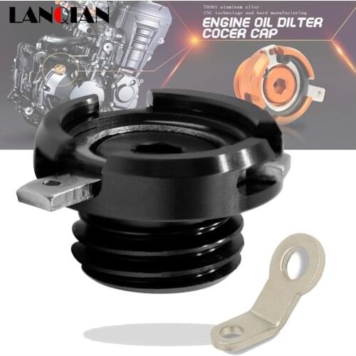 Motorcycle Accessories Reservoir Cup Engine Oil Filter Cover Cap For Kawasaki ER6N Z800 2013 2014 2015 Z900 2017 er6N z800 z900