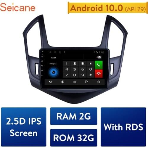Seicane 2din Android 10.0 IPS 2GB RAM car Radio GPS Car Multimedia player For 2013 Chevy Chevrolet Cruze support Carplay DVR