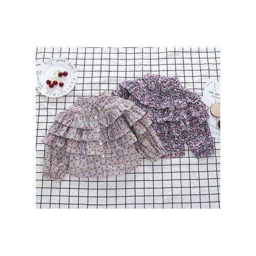 Girls Blouses Korean Fashion Shirts for Kids Baby Girls Long Sleeves Shirts Flower Print Ruffle Blouses 3 4 5 6 Y Girls Clothing