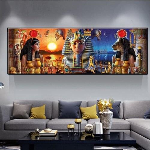 Large Size Wall Painting Ancient Egypt Man 5D Diamond Painting Cross Stitch Diy Diamond Embroidery Fantasy Egyptian Symbols