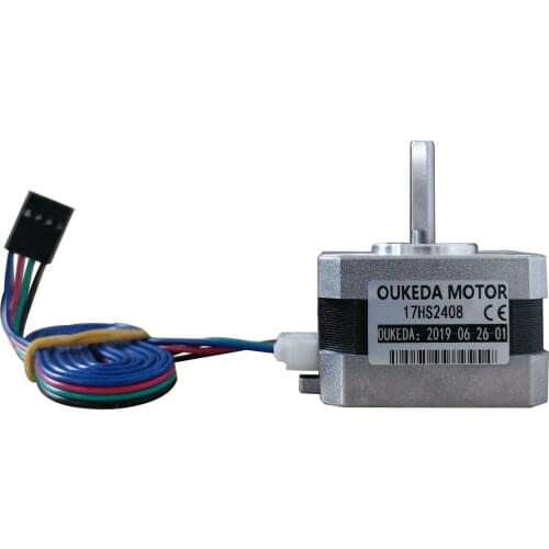 Two-phase hybrid, 42 stepper motor, NEMA17, 17HS2408, printer motor, height 28mm