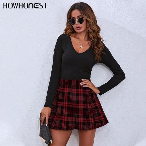 Женские юбки с высокой талией HOWHONEST China At AliExpress