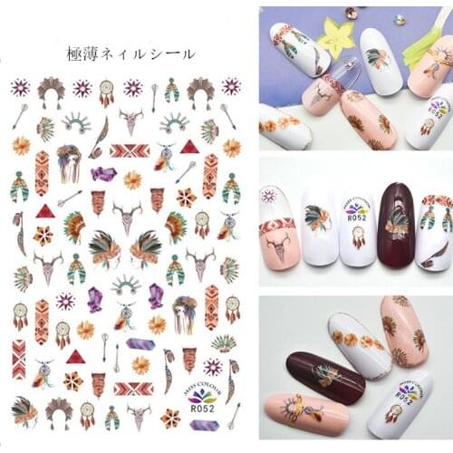 Fashion Nails Art Manicure Back Glue Decal Decorations Nail Sticker For Nails Tips Beauty