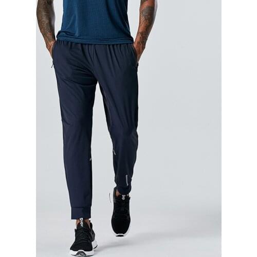 QUESHARK Jogging Running Pants Men pantalon deportivo hombre Reflective Gym Track Trousers Breathable Thin joggers mujer