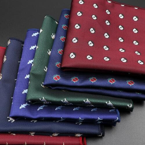 Men Pocket Square Suits Hanky For Men Animal Mens Handkerchiefs Casual Suit Square Handkerchief Towels For Party 26 cm x 26 cm