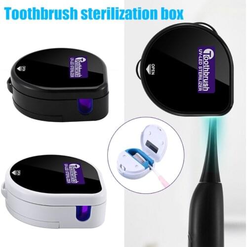 Hot Deep Toothbrush Holder with Buit-in Light Portable Toothbrush Case Wall Mount or Countertop Use for Home SSwell