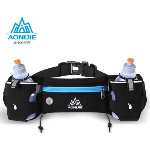 AONIJIE E834 Marathon Jogging Race Sport Running Hydration Belt Waist Bag Pouch Fanny Pack Phone Holder for 250ml Water Bottles