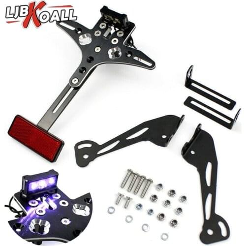 Adjustable Aluminum License Number Plate Holder Bracket For Yamaha MT-07 FZ-07 MT FZ 07 MT07 FZ07 2014 2015 2016 2017 2018 2019