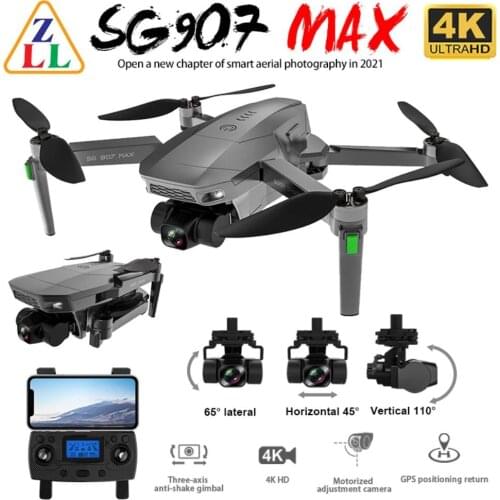 SG907 MAX 3-Axis Gimbal 4K Brushless Drone with Camera Wide Angle 5G Wif GPS Optical Flow RC Quadcopter vs SG906 Dron