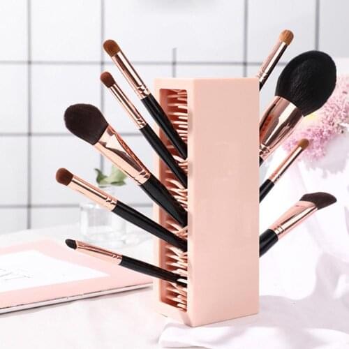 Silicone Makeup Brush Lipsticks Organizer Holder Cosmetic Tools Storage Rack Accessories