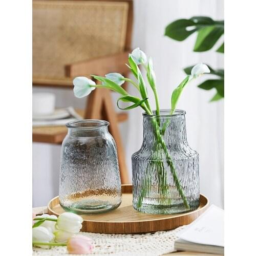 Simple Creative Colorful bubble glass vase transparent bottle Tabletop Vase hydroponic containers flowerpot home decor