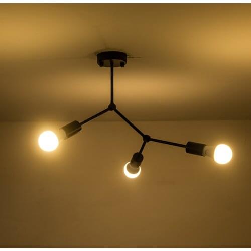 Modern iron Led Ceiling Lights Art Pandant Lamp Led Ceiling Light For Living Study Room Bedroom Home Decoration 3/4/6 heads