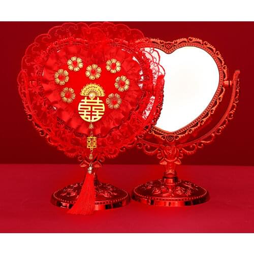 Wedding supplies red mirror bride dowry