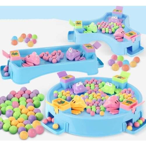 Funny Hungry Frogs Educational Toy Desktop Toy Interactive Board Game Beads Feeding Toy Kids Gift Puzzle Toys For Children
