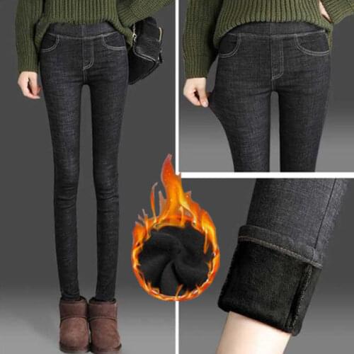 Woman Jeans Pants Black Trousers Skinny Pants Winter High Waist Autumn Pants Pantalones Vaqueros Mujer