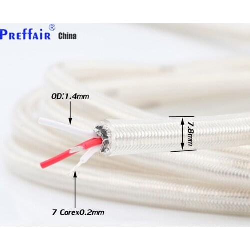 Per Meter 4 core Silver Plated RCA Audio Cable signal Cable for Audiophile DIY Interconnect Audio Cable