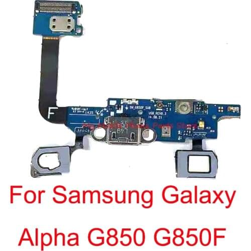 10 PCS USB Charging Dock Port Socket Connector Board Flex Cable For Samsung Galaxy Alpha G850 G850F USB Charger Board Flex
