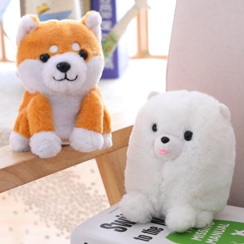 16cm Creative Kawaii Pomeranian/Shiba Inu Dog Walking& learning Talking Stuffed Plush Dog Animal Toy Sound Record Gift for kids