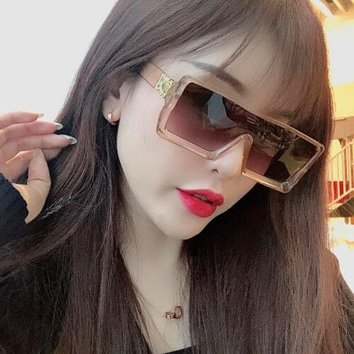 2020 New Retro Oversize Square Sunglasses Men Women Fashion Vintage Brand Design Large Frame Sun Glasses Female Goggle UV400