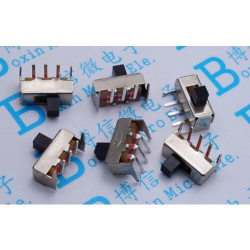 50Pcs/Lot Ss12F23 Toggle Switch Horizontal Ss-12F23 Five Foot Toggle Switch Handle 4Mm Sliding Switch