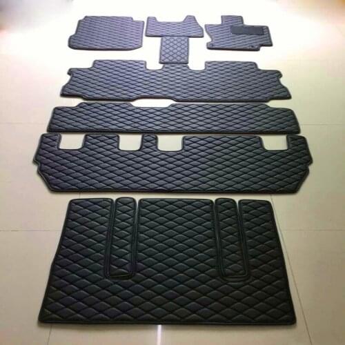 Custom full set car floor mats + trunk mat for Right hand drive Honda Freed GB3 GB4 GP3 2016-2008 6 7 8 seats waterproof carpets