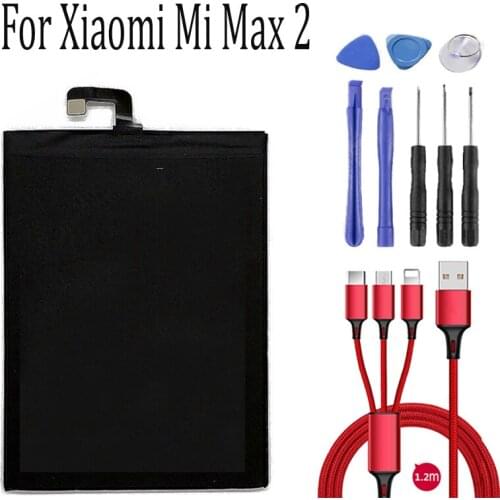 BM50 Battery For Xiaomi Mi Max 2 Max2 Genuine Phone Battery 5300mAh +USB cable+toolki