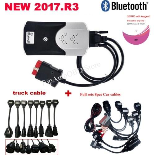 2021 new arrival 2017.R3 KEYGEN vd for delphis vdijk pro diagnostic tool car truck obd2 Scanner+car/truck cables