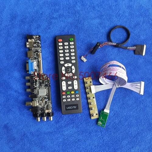 For M101NWT2 R0/R1/R2/R3/R4 M101NWT4 R3/R0 DVB digital 40-Pin panel LVDS 1024*600 VGA USB AV 3663 LCD Controller board Kit