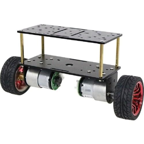DC 12V Motor Double-deck 2-Wheeled Robot Balancing Vehicle Chassis